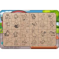 Okuldaki Çocuklar 24 Parça Ahşap Çocuk Puzzle Yapboz