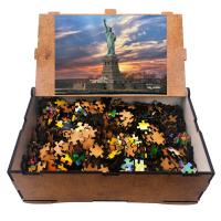 Özgürlük Heykeli 1000 Parça Ahşap Puzzle Yapboz