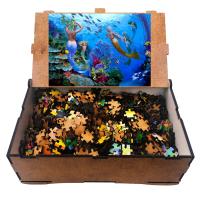 Balık Pisces Burç 1000 Parça Ahşap Puzzle Yapboz