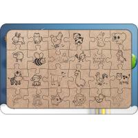 Roket Ateşlendi 24 Parça Ahşap Çocuk Puzzle Yapboz