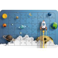 Roket Ateşlendi 54 Parça Ahşap Çocuk Puzzle Yapboz