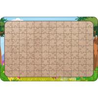 Sevimli Dinozorlar 108 Parça Ahşap Çocuk Puzzle Yapboz Model 2