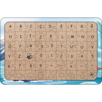 Sevimli Foklar 54 Parça Ahşap Çocuk Puzzle Yapboz Model 1