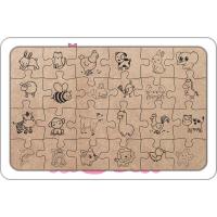 Sevimli Unicorn 24 Parça Ahşap Çocuk Puzzle Yapboz Model 1
