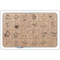 Sevimli Unicorn 24 Parça Ahşap Çocuk Puzzle Yapboz Model 2