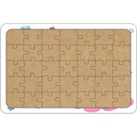 Sevimli Unicorn 35 Parça Ahşap Çocuk Puzzle Yapboz Model 3