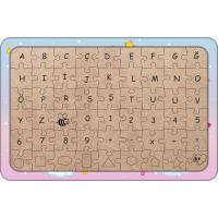 Sevimli Unicorn 54 Parça Ahşap Çocuk Puzzle Yapboz Model 5