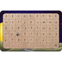 Sevimli Uzaylılar 54 Parça Ahşap Çocuk Puzzle Yapboz