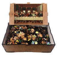 Son Akşam Yemeği 1000 Parça Ahşap Puzzle Yapboz