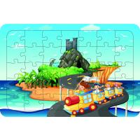 Tatil Treni 35 Parça Ahşap Çocuk Puzzle Yapboz