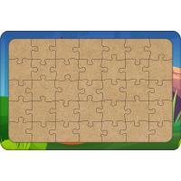 Tilki 35 Parça Ahşap Çocuk Puzzle Yapboz