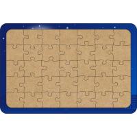 Uçan Cadı 35 Parça Ahşap Çocuk Puzzle Yapboz