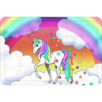 Unicorn 2  24 Parça Ahşap Çerçeveli Puzzle Yapboz