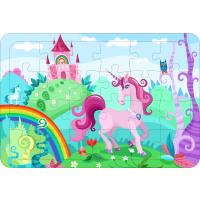 Unicorn 9  24 Parça Ahşap Çerçeveli Puzzle Yapboz