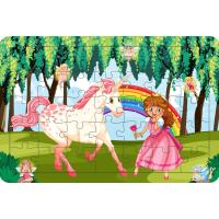 Unicorn ve Prenses 35 Parça Ahşap Çocuk Puzzle Yapboz