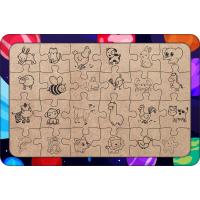 Uzaydaki Kedi 24 Parça Ahşap Çocuk Puzzle Yapboz