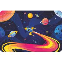 Uzay Mekiği 35 Parça Ahşap Çocuk Puzzle Yapboz Model 2