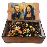 Vincent ve Monolisa 1000 Parça Ahşap Puzzle Yapboz
