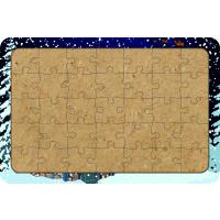 Yılbaşı 35 Parça Ahşap Çocuk Puzzle Yapboz Model 4